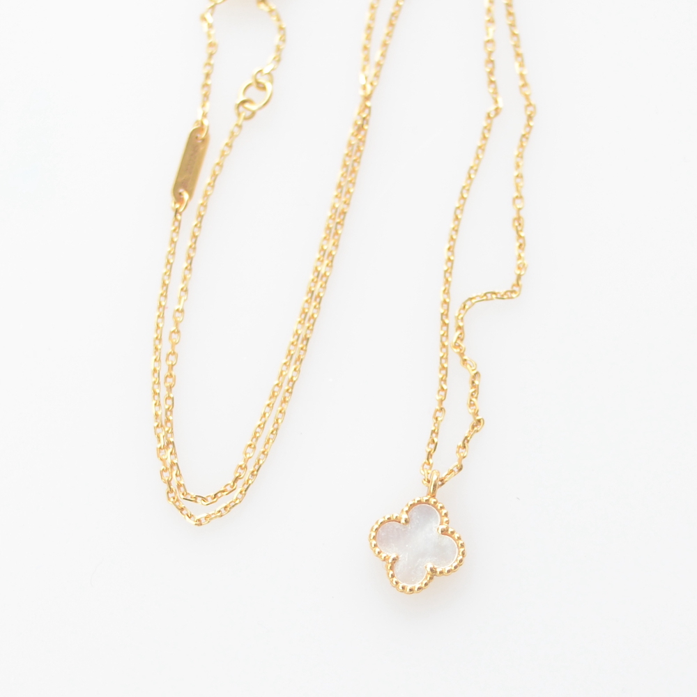 スウィートアルハンブラ ネックレス(K18YG・マザーオブパール)