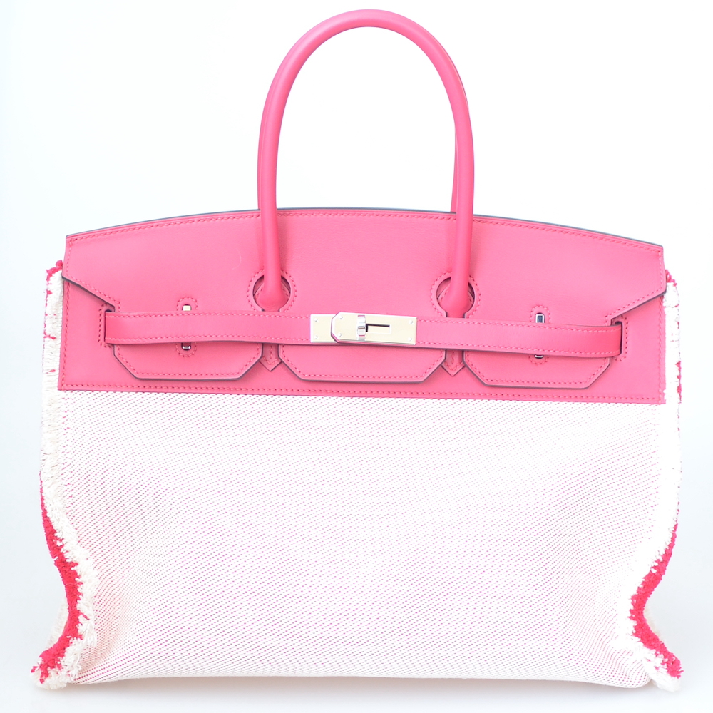 バーキン35フレイフレイ(フランボワーズ・ツイルアッシュ)買取事例