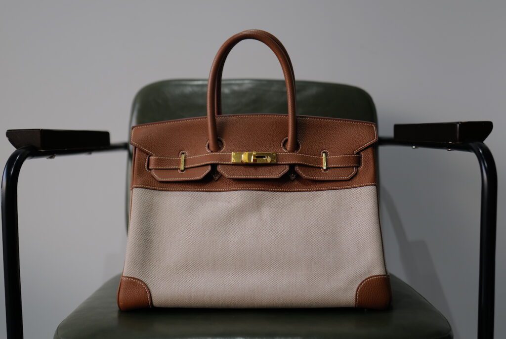 キャンバス素材のバーキン